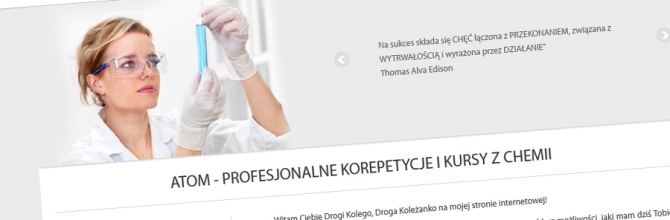Strona internetowa oraz profesjonalne teksty dla rzeszowskiej firmy ATOM | Website-Studio.pl